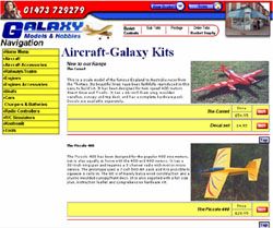 Galaxy Models & Hobbies Kits Page